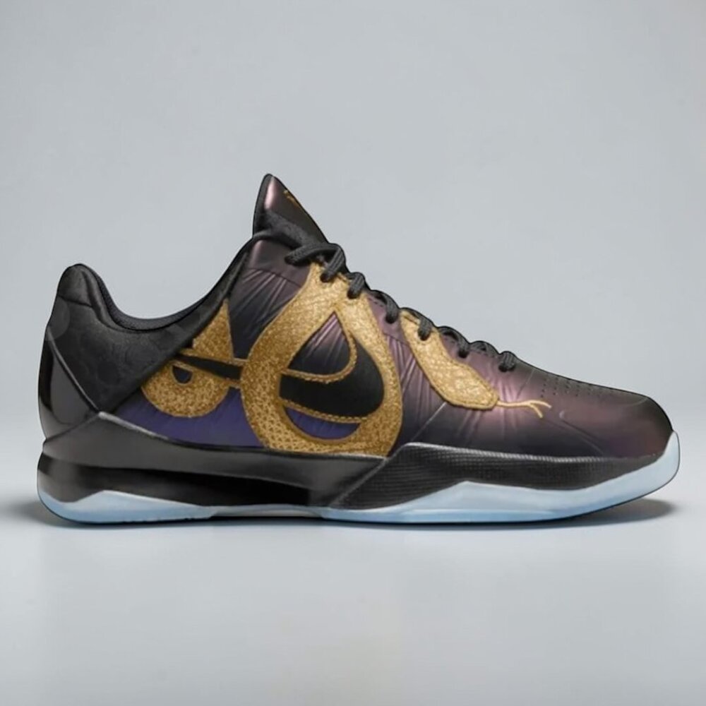 Nike Kobe 5 Year of the Mamba GS Kids Basketball Shoe Size 5 Eggplant HM3753 500